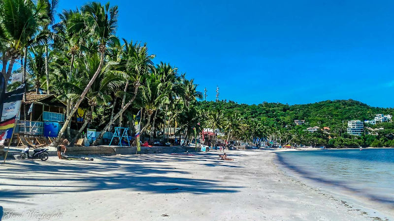 Bulabog Beach . Kite Surfer Beach Boracay
