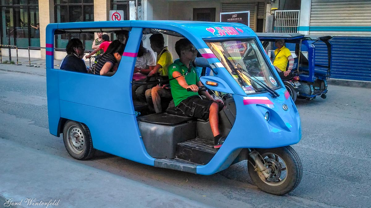 Elektro Tricycle auf Boracay
